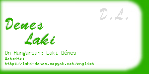 denes laki business card