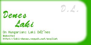 denes laki business card